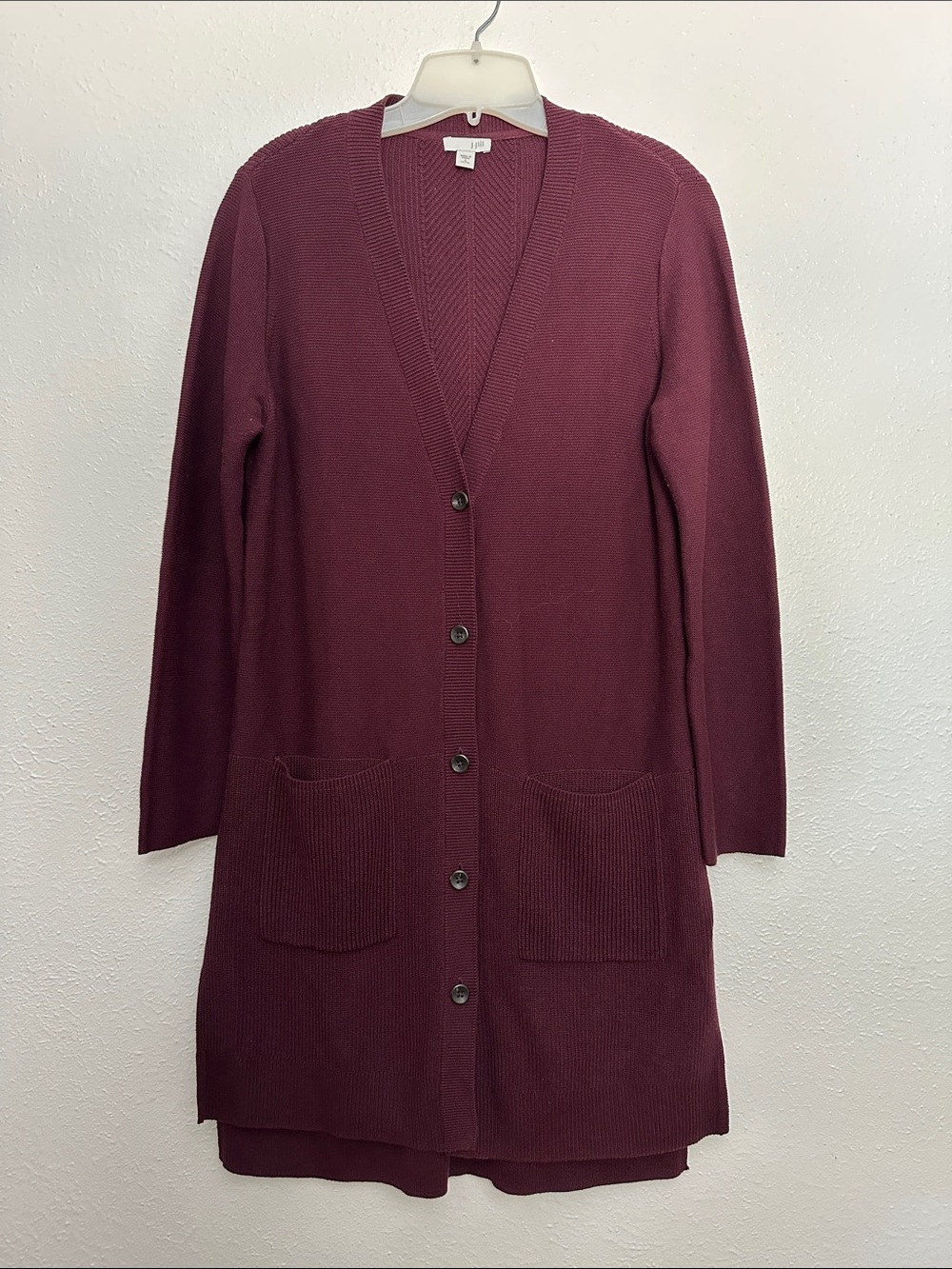 J Jill Button Down Midi Cardigan